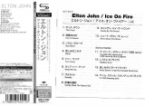 John, Elton - Ice On Fire, Obi; japanese booklet